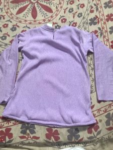 Sparkly Lavender Long Sleeve Top