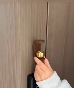 Magnetic Wooden Door , No Drill Hanging Bell Decor