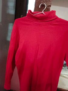 Red Turtleneck Sweater