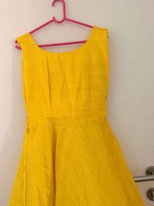 Vibrant Yellow Ethnic Gown