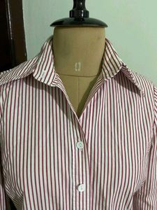 Classic Striped Button-Up Shirt