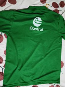 Men's Green Castrol Polo T-Shirt