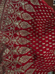 NEW BRIDAL/NON BRIDAL Red Velvet Lehenga