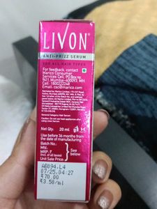 Livon Anti-Frizz Serum