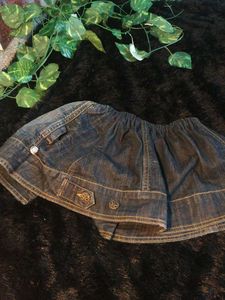 mini denim skirt