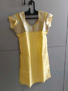 Elegant Red Kurta with Yellow Patiala Pants