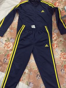 Adidas Navy &amp; Yellow Track Jacket
