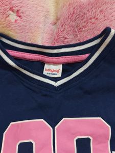 Babyhug Girls Navy Tracksuit Set