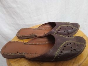 Brown Leather Flats