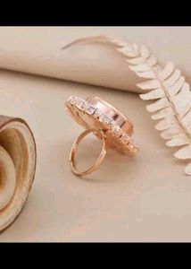 Sparkling Gemstone Ring Watch
