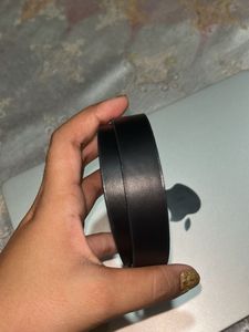 Classic Black Belt with Gold Buckle
