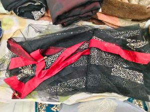 2 combo Embroidered Saree