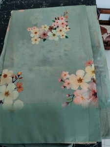 New ,Pastel Green Origanza saree