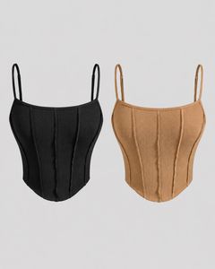 Corset Style Cami Tops (Set of 2)