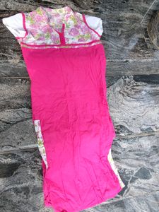 Pink Cotton Kurtha