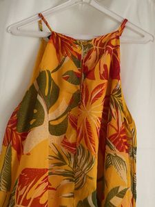 Tropical Print Dress Sleeveless