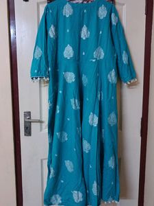 Kurta Full Length Blue