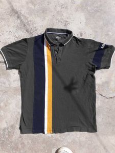 Men's Striped Polo Shirt