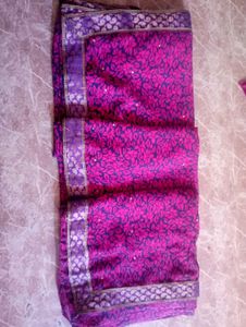 Latest New Trend Pink Saree