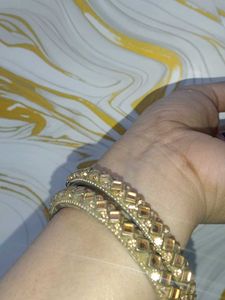 Elegant Gemstone Bangle Set