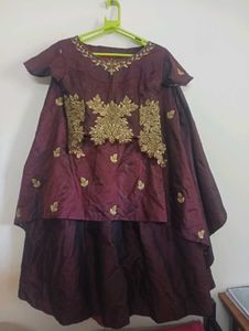 Elegant Maroon Lehenga Choli