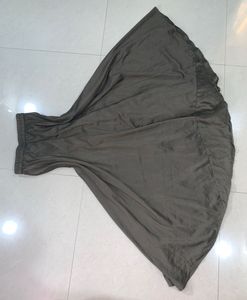 tailored plazzo skirt