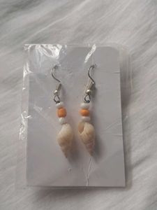 Boho Shell &amp; Bead Dangle Earrings
