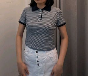 Striped Polo T-Shirt