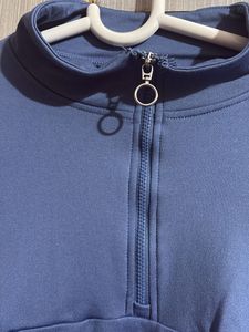 Blue Half-Zip Pullover