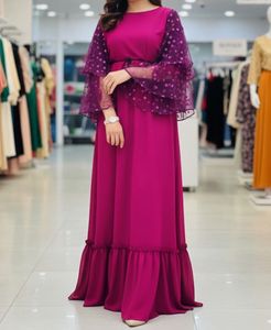 Elegant purple Ethnic Gown without waist ribbon
