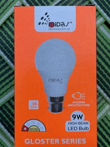 10pc Midas 9W LED Bulb - Gloster Serie 1 year Grnt