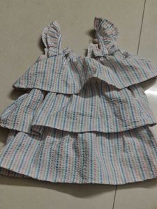 Tiered Stripe Ruffle Top