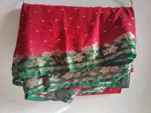 2 Shaded Saree Thread Work Chiffon Saree