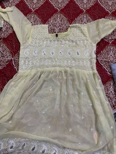 pemplum kurti top with sharara