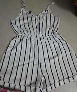 Striped Romper Jumpsuit