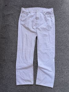 White Straight Leg Jeans