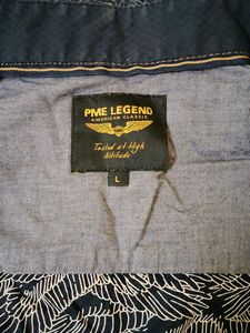Stylish Men's Textured Blue Shirt