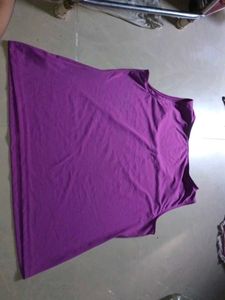 Purple Sleeveless Tunic Top