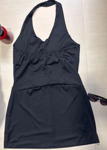 Classic Black Halter Neck Dress