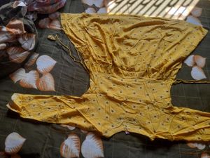 YELLOW KURTI AND GREEN PLAZZO💛