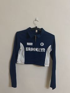 Cropped Long Sleeve "Brooklyn" Top