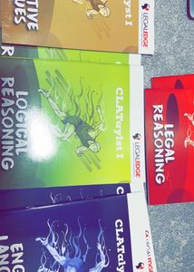 Legaledge CLATalyst Books set . Full Of Practice Questions. This Pack Comprises Of 2 Books Each Of Quantative Techniques, Logical Reasoning, English Language And Legal Reasoning. Total- 8 Books