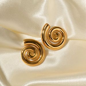 🌀Gold Spiral Stud Earrings🌀