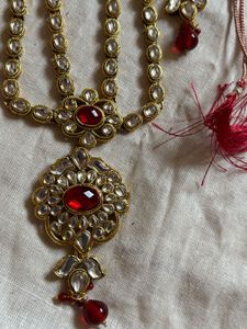 Vintage Stunning Red Stone Jewellery Set