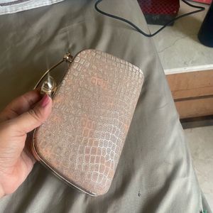 Elegant Rose Gold Clutch Bag