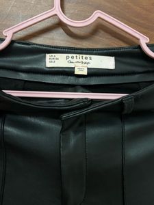 Black Faux Leather Pants