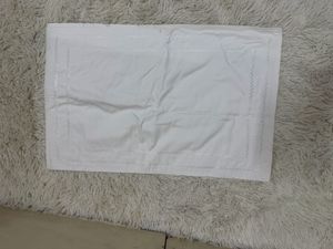 White Textured Rectangular Mats
