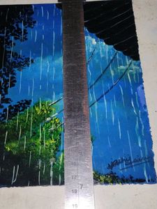 Rainy Day Landscape Painting