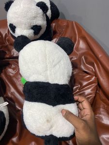 Adorable Plush Panda with Bamboo