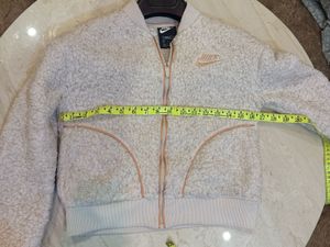 Nike Cream Sherpa Bomber Jacket